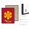 image:imageHAUS AND HUES Chakra Poster  Spiritual Wall Art Zen Decor Meditation Poster 7 Chakras Chart Black Frame 16x20Red Flower
