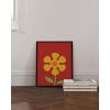image:imageHAUS AND HUES Chakra Poster  Spiritual Wall Art Zen Decor Meditation Poster 7 Chakras Chart Black Frame 16x20Red Flower