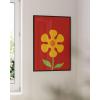 image:imageHAUS AND HUES Chakra Poster  Spiritual Wall Art Zen Decor Meditation Poster 7 Chakras Chart Black Frame 16x20Red Flower
