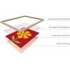 image:imageHAUS AND HUES Chakra Poster  Spiritual Wall Art Zen Decor Meditation Poster 7 Chakras Chart Black Frame 16x20Red Flower