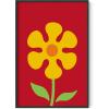 image:imageHAUS AND HUES Chakra Poster  Spiritual Wall Art Zen Decor Meditation Poster 7 Chakras Chart Black Frame 16x20Red Flower