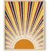 image:imageHAUS AND HUES Chakra Poster  Spiritual Wall Art Zen Decor Meditation Poster 7 Chakras Chart Black Frame 16x20Sun Rays