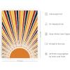 image:imageHAUS AND HUES Chakra Poster  Spiritual Wall Art Zen Decor Meditation Poster 7 Chakras Chart Black Frame 16x20Sun Rays