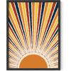 image:imageHAUS AND HUES Chakra Poster  Spiritual Wall Art Zen Decor Meditation Poster 7 Chakras Chart Black Frame 16x20Sun Rays