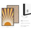 image:imageHAUS AND HUES Chakra Poster  Spiritual Wall Art Zen Decor Meditation Poster 7 Chakras Chart Black Frame 16x20Sun Rays