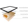 image:imageHAUS AND HUES Chakra Poster  Spiritual Wall Art Zen Decor Meditation Poster 7 Chakras Chart Black Frame 16x20Sun Rays