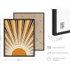image:imageHAUS AND HUES Chakra Poster  Spiritual Wall Art Zen Decor Meditation Poster 7 Chakras Chart Black Frame 16x20Sun Rays