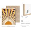 image:imageHAUS AND HUES Chakra Poster  Spiritual Wall Art Zen Decor Meditation Poster 7 Chakras Chart Black Frame 16x20Sun Rays