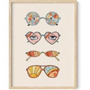 image:imageHAUS AND HUES Chakra Poster  Spiritual Wall Art Zen Decor Meditation Poster 7 Chakras Chart Black Frame 16x20Hippie Sunglasses