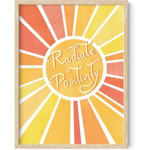 image:imageHAUS AND HUES Chakra Poster  Spiritual Wall Art Zen Decor Meditation Poster 7 Chakras Chart Black Frame 16x20Radiate Positivity
