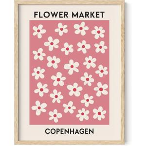 image:imageHAUS AND HUES Flower Market Poster Floral Prints Wall Art Danish Pastel Poster Flowers Wall Print Flowery Wall Art 16x20 UnframedFlower Market Copenhagen