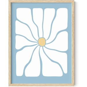 image:imageHAUS AND HUES Flower Market Poster Floral Prints Wall Art Danish Pastel Poster Flowers Wall Print Flowery Wall Art 16x20 UnframedHippie Daisy
