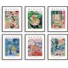 image:imageHAUS AND HUES Abstract Wall Art with Frame  Set of 6 Colorful Geometric Prints Famous Artist Paintings Hilma af Klint Gallery Wall Set 11x14 Black FrameSummer Matisse