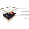 image:imageHAUS AND HUES Abstract Wall Art with Frame  Set of 6 Colorful Geometric Prints Famous Artist Paintings Hilma af Klint Gallery Wall Set 11x14 Black FrameBlack  Red Gallery