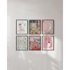 image:imageHAUS AND HUES Abstract Wall Art with Frame  Set of 6 Colorful Geometric Prints Famous Artist Paintings Hilma af Klint Gallery Wall Set 11x14 Black FramePink Classics