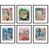 image:imageHAUS AND HUES Abstract Wall Art with Frame  Set of 6 Colorful Geometric Prints Famous Artist Paintings Hilma af Klint Gallery Wall Set 11x14 Black FrameSummer Matisse