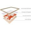image:imageHAUS AND HUES Abstract Wall Art with Frame  Set of 6 Colorful Geometric Prints Famous Artist Paintings Hilma af Klint Gallery Wall Set 11x14 Black FrameBlack  Red Gallery