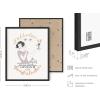 image:imageHAUS AND HUES Abstract Wall Art with Frame  Set of 6 Colorful Geometric Prints Famous Artist Paintings Hilma af Klint Gallery Wall Set 11x14 Black FramePink Classics
