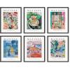 image:imageHAUS AND HUES Abstract Wall Art with Frame  Set of 6 Colorful Geometric Prints Famous Artist Paintings Hilma af Klint Gallery Wall Set 11x14 Black FrameSummer Matisse