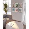 image:imageHAUS AND HUES Abstract Wall Art with Frame  Set of 6 Colorful Geometric Prints Famous Artist Paintings Hilma af Klint Gallery Wall Set 11x14 Black FrameSummer Matisse