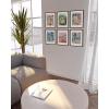 image:imageHAUS AND HUES Abstract Wall Art with Frame  Set of 6 Colorful Geometric Prints Famous Artist Paintings Hilma af Klint Gallery Wall Set 11x14 Black FrameSummer Matisse
