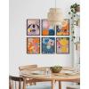 image:imageHAUS AND HUES Abstract Wall Art with Frame  Set of 6 Colorful Geometric Prints Famous Artist Paintings Hilma af Klint Gallery Wall Set 11x14 Black FrameHilma Af Klint