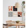 image:imageHAUS AND HUES Abstract Wall Art with Frame  Set of 6 Colorful Geometric Prints Famous Artist Paintings Hilma af Klint Gallery Wall Set 11x14 Black FrameBlack  Red Gallery