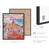 image:imageHAUS AND HUES Abstract Wall Art with Frame  Set of 6 Colorful Geometric Prints Famous Artist Paintings Hilma af Klint Gallery Wall Set 11x14 Black FramePink Classics