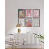 image:imageHAUS AND HUES Abstract Wall Art with Frame  Set of 6 Colorful Geometric Prints Famous Artist Paintings Hilma af Klint Gallery Wall Set 11x14 Black FramePink Classics