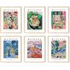 image:imageHAUS AND HUES Abstract Wall Art with Frame  Set of 6 Colorful Geometric Prints Famous Artist Paintings Hilma af Klint Gallery Wall Set 11x14 Black FrameSummer Matisse