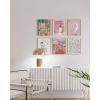 image:imageHAUS AND HUES Abstract Wall Art with Frame  Set of 6 Colorful Geometric Prints Famous Artist Paintings Hilma af Klint Gallery Wall Set 11x14 Black FramePink Classics