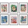 image:imageHAUS AND HUES Abstract Wall Art with Frame  Set of 6 Colorful Geometric Prints Famous Artist Paintings Hilma af Klint Gallery Wall Set 11x14 Black FrameSummer Matisse