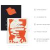 image:imageHAUS AND HUES Abstract Wall Art with Frame  Set of 6 Colorful Geometric Prints Famous Artist Paintings Hilma af Klint Gallery Wall Set 11x14 Black FrameBlack  Red Gallery