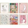 image:imageHAUS AND HUES Abstract Wall Art with Frame  Set of 6 Colorful Geometric Prints Famous Artist Paintings Hilma af Klint Gallery Wall Set 11x14 Black FramePink Classics