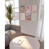 image:imageHAUS AND HUES Abstract Wall Art with Frame  Set of 6 Colorful Geometric Prints Famous Artist Paintings Hilma af Klint Gallery Wall Set 11x14 Black FramePink Classics