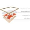 image:imageHAUS AND HUES Abstract Wall Art with Frame  Set of 6 Colorful Geometric Prints Famous Artist Paintings Hilma af Klint Gallery Wall Set 11x14 Black FrameBlack  Red Gallery