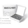 image:imageHAUS AND HUES Black Michelangelo Gum Poster  Stylish Aesthetic Wall Art Bold Dark Decor for Bedroom Living Room or Office Perfect for Modern and Edgy Spaces Black Frame 24x36Black Smileys
