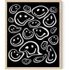 image:imageHAUS AND HUES Black Michelangelo Gum Poster  Stylish Aesthetic Wall Art Bold Dark Decor for Bedroom Living Room or Office Perfect for Modern and Edgy Spaces Black Frame 24x36Black Smileys