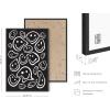 image:imageHAUS AND HUES Black Michelangelo Gum Poster  Stylish Aesthetic Wall Art Bold Dark Decor for Bedroom Living Room or Office Perfect for Modern and Edgy Spaces Black Frame 24x36Black Smileys