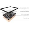image:imageHAUS AND HUES Black Michelangelo Gum Poster  Stylish Aesthetic Wall Art Bold Dark Decor for Bedroom Living Room or Office Perfect for Modern and Edgy Spaces Black Frame 24x36Black Smileys