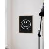 image:imageHAUS AND HUES Black Michelangelo Gum Poster  Stylish Aesthetic Wall Art Bold Dark Decor for Bedroom Living Room or Office Perfect for Modern and Edgy Spaces Black Frame 24x36Black Smiley