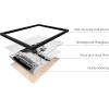 image:imageHAUS AND HUES Black Michelangelo Gum Poster  Stylish Aesthetic Wall Art Bold Dark Decor for Bedroom Living Room or Office Perfect for Modern and Edgy Spaces Black Frame 24x36El Camino