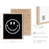 image:imageHAUS AND HUES Black Michelangelo Gum Poster  Stylish Aesthetic Wall Art Bold Dark Decor for Bedroom Living Room or Office Perfect for Modern and Edgy Spaces Black Frame 24x36Black Smiley