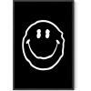 image:imageHAUS AND HUES Black Michelangelo Gum Poster  Stylish Aesthetic Wall Art Bold Dark Decor for Bedroom Living Room or Office Perfect for Modern and Edgy Spaces Black Frame 24x36Black Smiley
