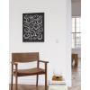 image:imageHAUS AND HUES Black Michelangelo Gum Poster  Stylish Aesthetic Wall Art Bold Dark Decor for Bedroom Living Room or Office Perfect for Modern and Edgy Spaces Black Frame 24x36Black Smileys