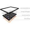 image:imageHAUS AND HUES Black Michelangelo Gum Poster  Stylish Aesthetic Wall Art Bold Dark Decor for Bedroom Living Room or Office Perfect for Modern and Edgy Spaces Black Frame 24x36Black Smileys