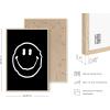 image:imageHAUS AND HUES Black Michelangelo Gum Poster  Stylish Aesthetic Wall Art Bold Dark Decor for Bedroom Living Room or Office Perfect for Modern and Edgy Spaces Black Frame 24x36Black Smiley