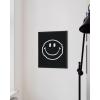 image:imageHAUS AND HUES Black Michelangelo Gum Poster  Stylish Aesthetic Wall Art Bold Dark Decor for Bedroom Living Room or Office Perfect for Modern and Edgy Spaces Black Frame 24x36Black Smiley