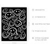 image:imageHAUS AND HUES Black Michelangelo Gum Poster  Stylish Aesthetic Wall Art Bold Dark Decor for Bedroom Living Room or Office Perfect for Modern and Edgy Spaces Black Frame 24x36Black Smileys