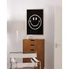 image:imageHAUS AND HUES Black Michelangelo Gum Poster  Stylish Aesthetic Wall Art Bold Dark Decor for Bedroom Living Room or Office Perfect for Modern and Edgy Spaces Black Frame 24x36Black Smiley